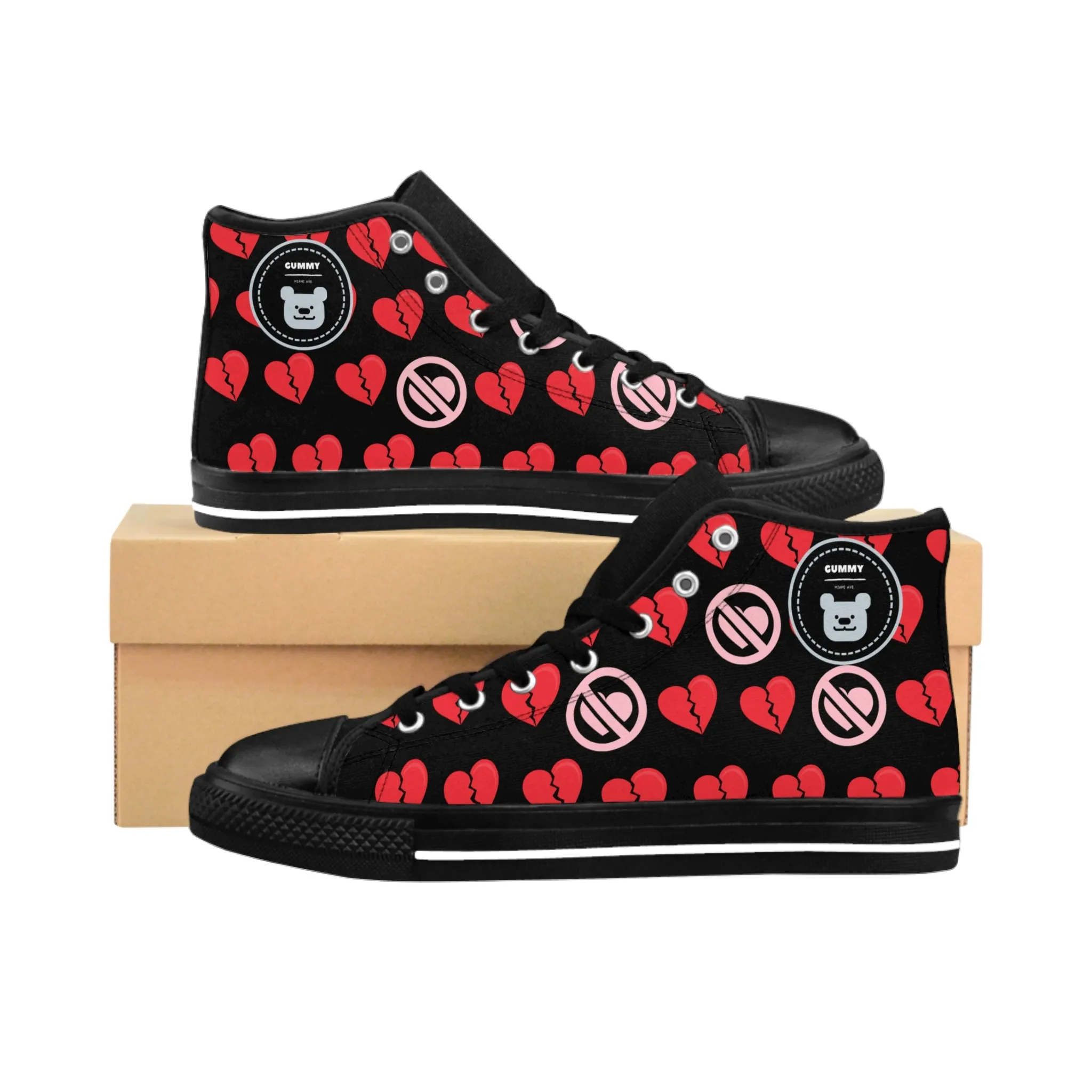 Gummy Bear W High-top Sneakers HEART BREAKER BLACK