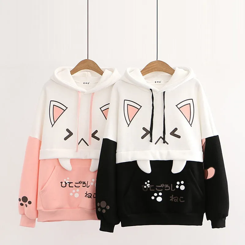 Harajuku Neko Hoodies