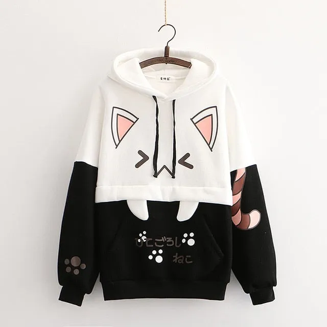 Harajuku Neko Hoodies