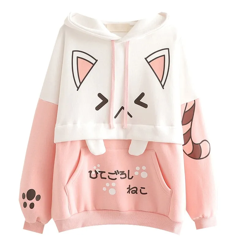 Harajuku Neko Hoodies