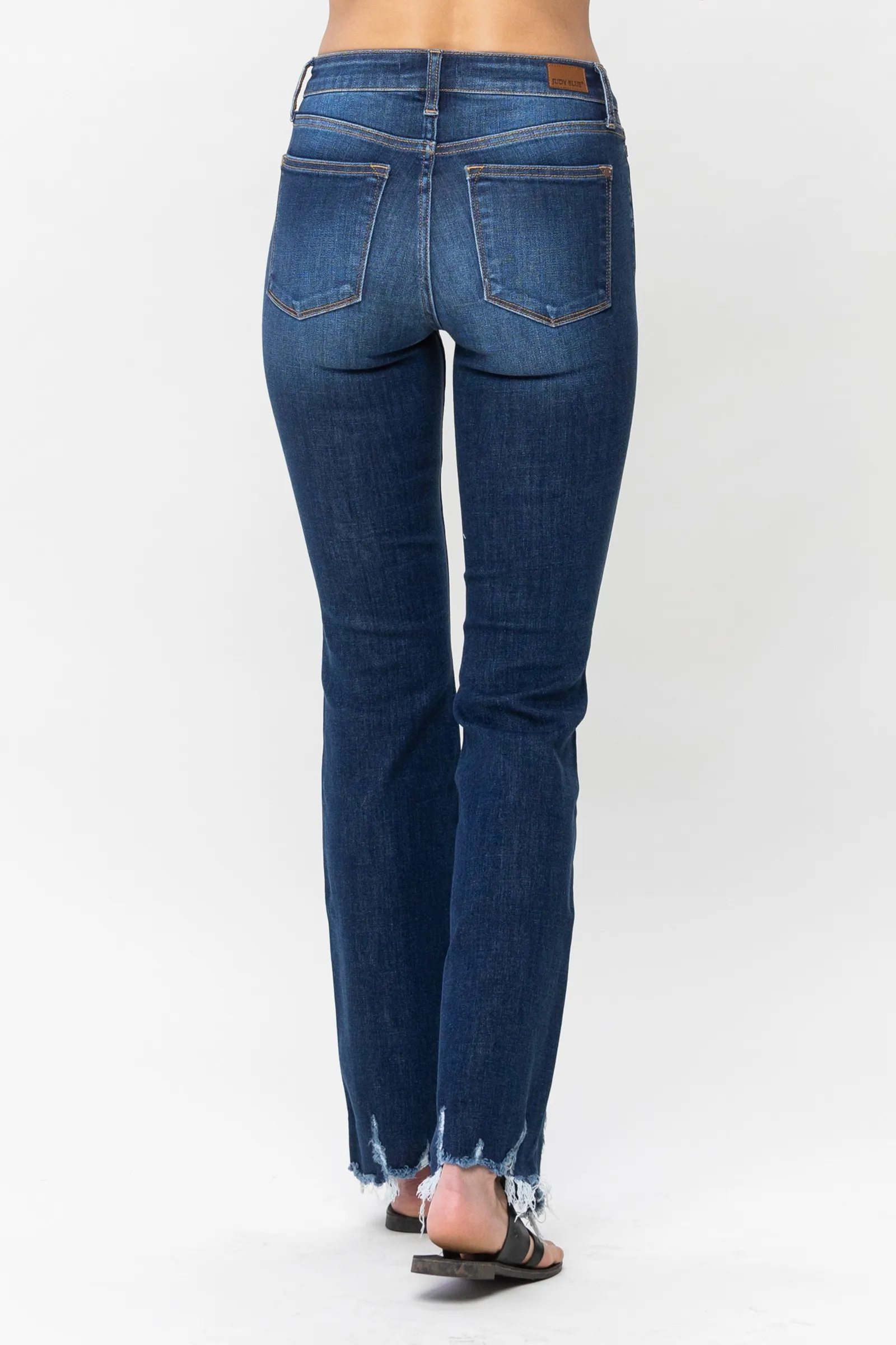 JUDY BLUE MID RISE NON-DISTRESSED BOOT CUTJEANS / STUFFOLOGY BOUTIQUE