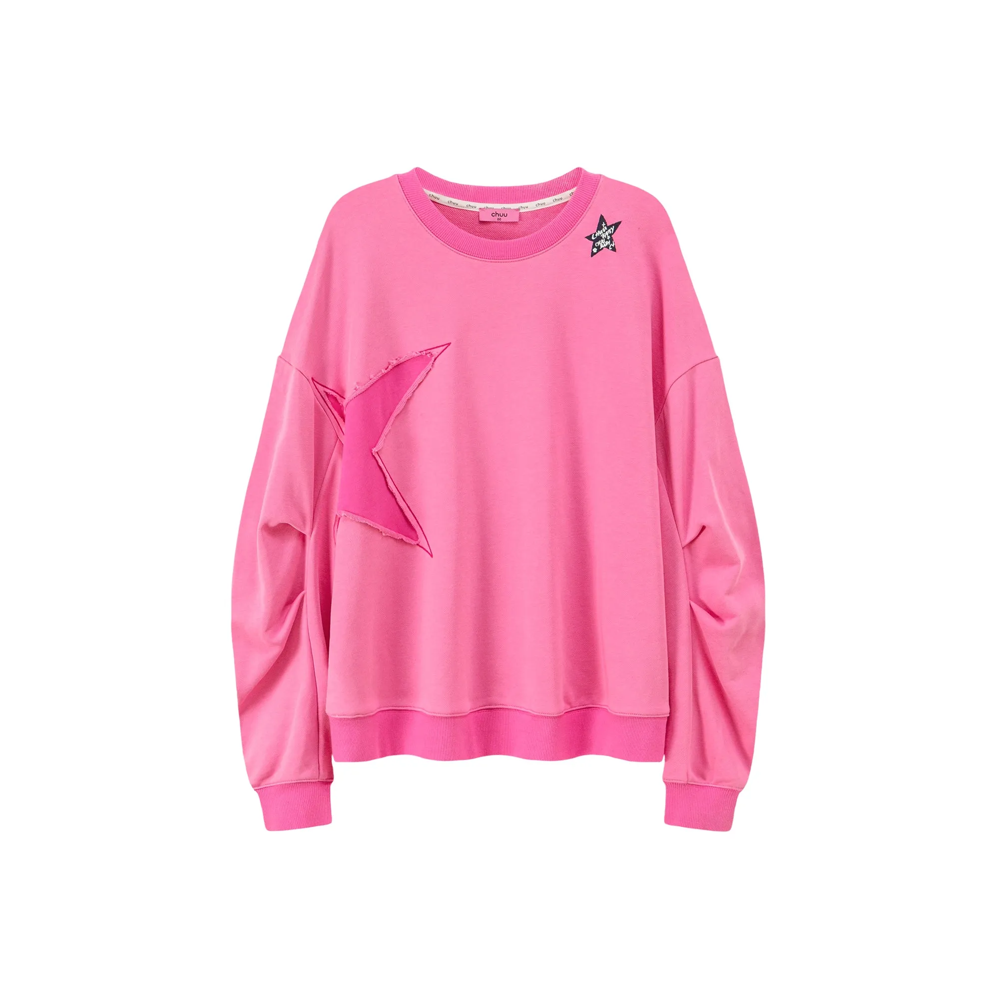 Just The Surface Star Loose Fit Sweatshirt