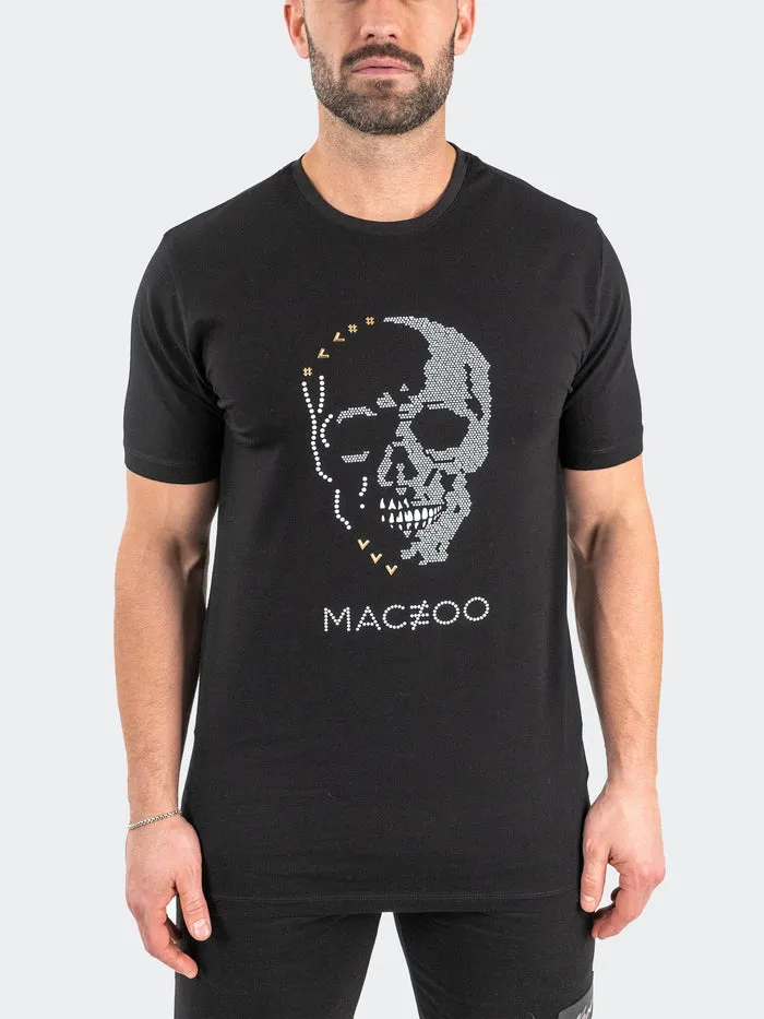 Maceoo Stretch Tshirts | Tee StonedSkull Black