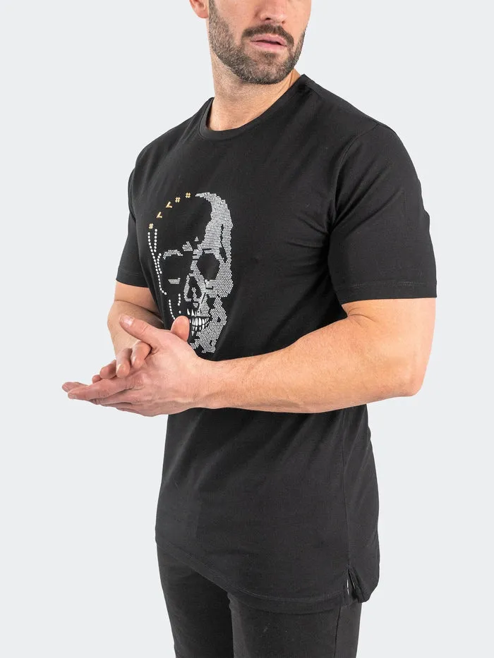 Maceoo Stretch Tshirts | Tee StonedSkull Black