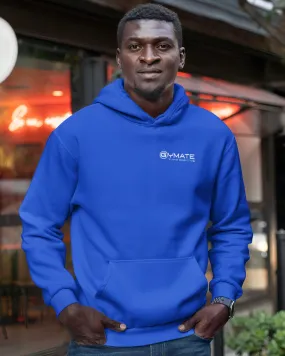 Mens Blue Hoodies chest logo 'Think Positive'