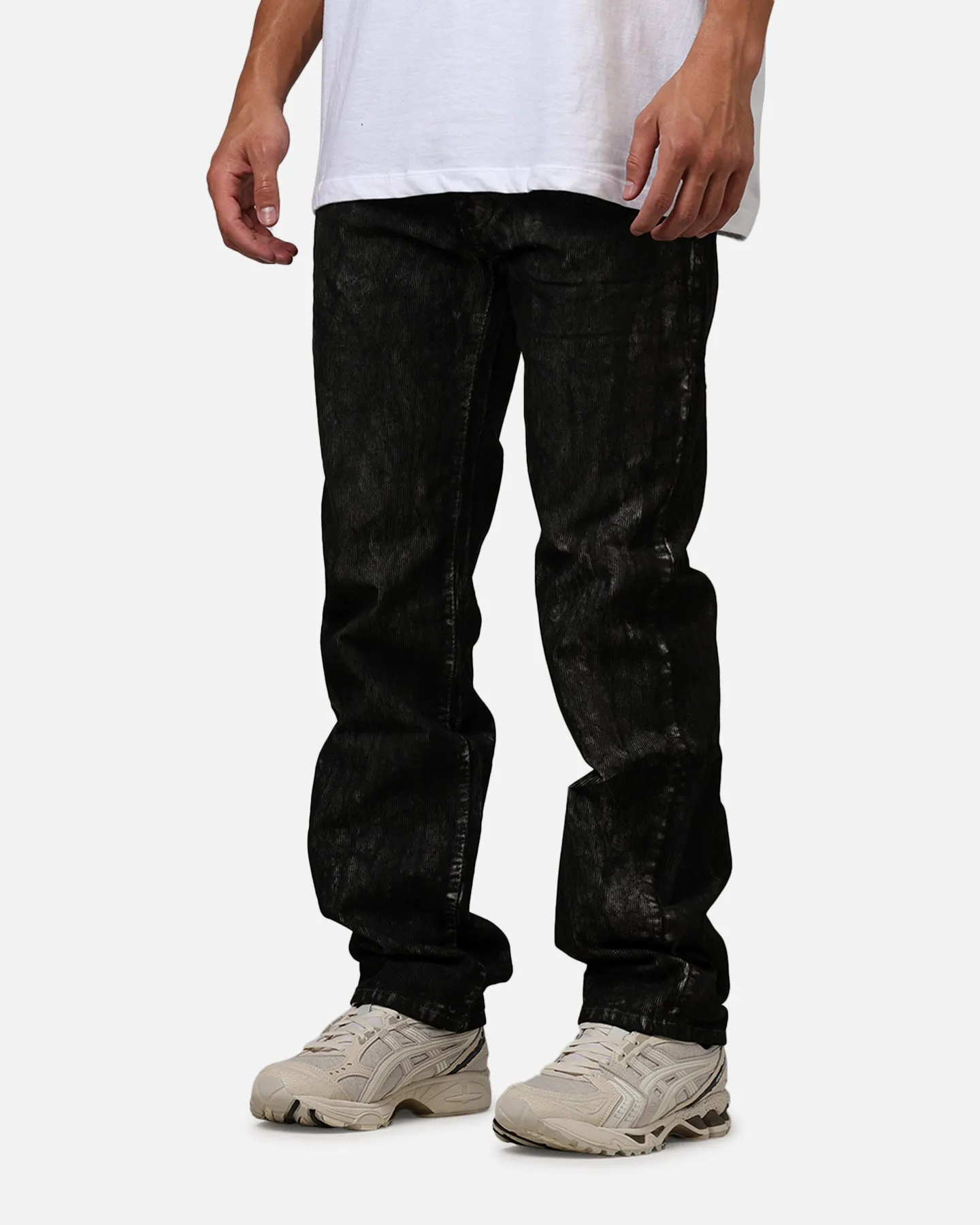 MNML D377 Straight Denim Jeans Washed Black