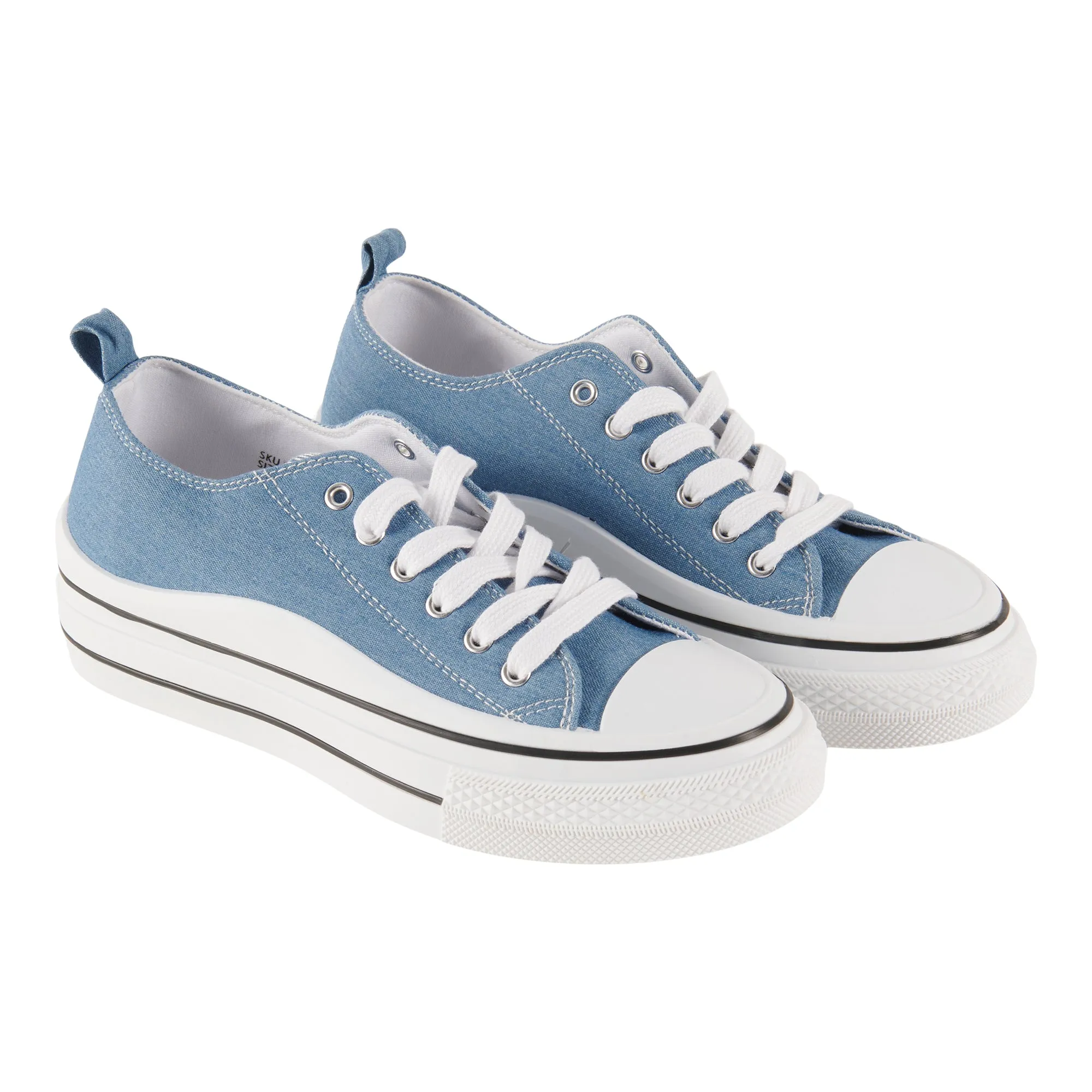 mySTYLE Women's Canvas Lace-Up Sneakers