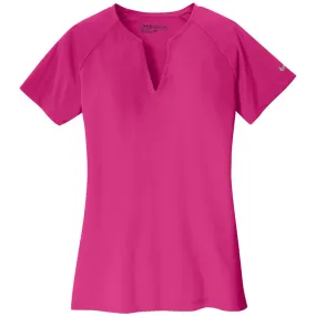 Nike Women's Sport Fuchsia/Sport Fuchsia Dri-FIT Stretch Woven V-Neck Top