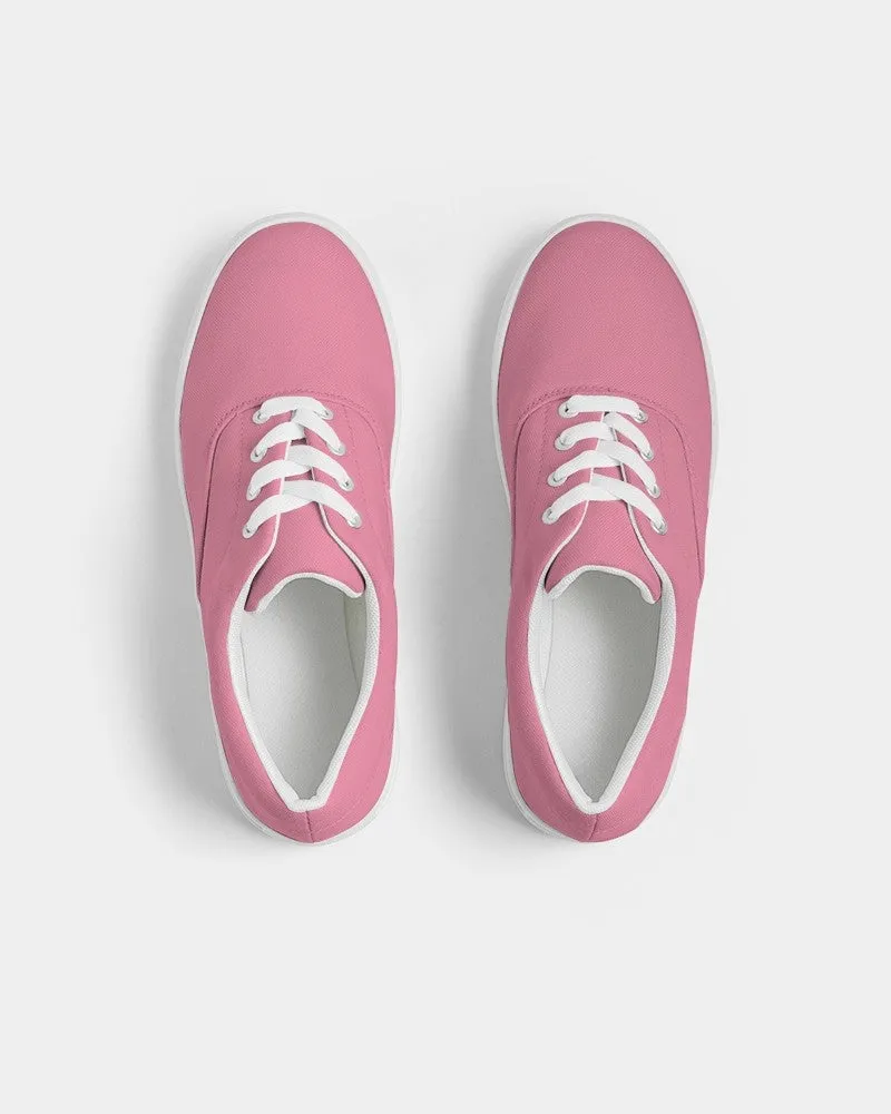 Pastel Cool Pink Men's Canvas Sneakers | Men's | Bright Pastel Cool Pink | C0M60Y15K0