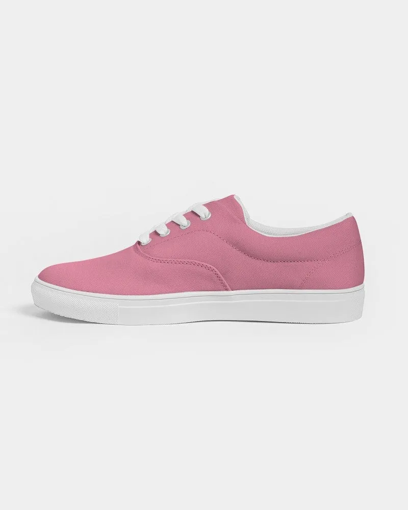 Pastel Cool Pink Men's Canvas Sneakers | Men's | Bright Pastel Cool Pink | C0M60Y15K0