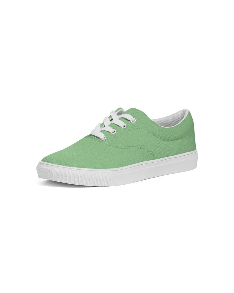 Pastel Green Men's Canvas Sneakers | Men's | Bright Pastel Green | C45M0Y60K0