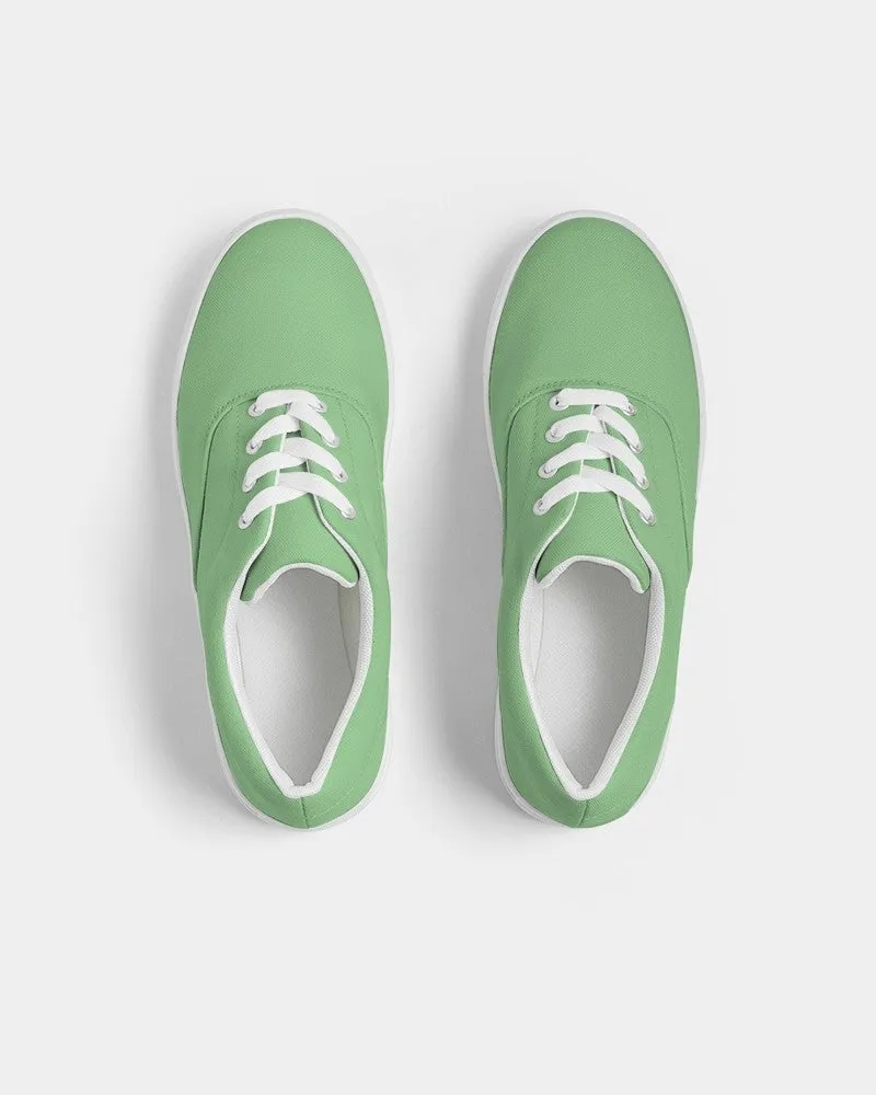 Pastel Green Men's Canvas Sneakers | Men's | Bright Pastel Green | C45M0Y60K0