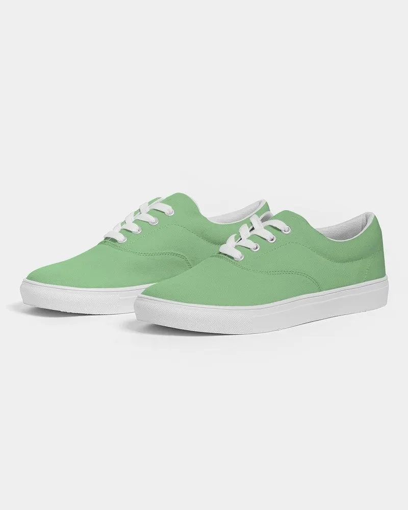 Pastel Green Men's Canvas Sneakers | Men's | Bright Pastel Green | C45M0Y60K0