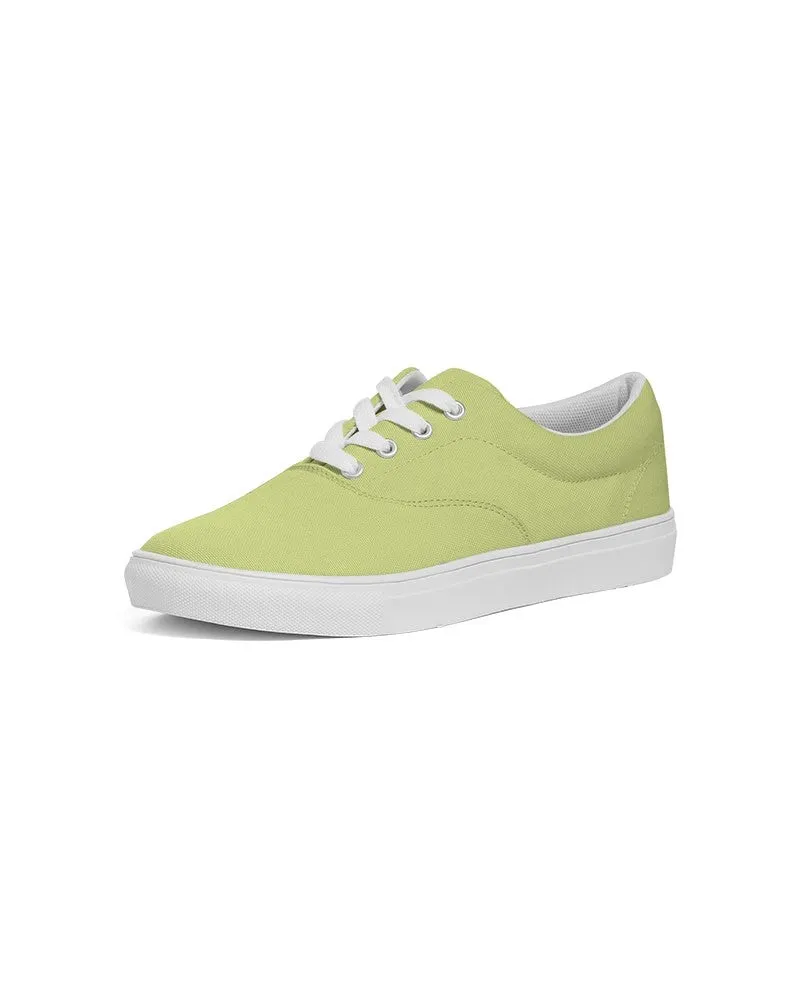 Pastel Yellow Warm Green Men's Canvas Sneakers | Men's | Bright Pastel Yellow Warm Green | C15M0Y60K0