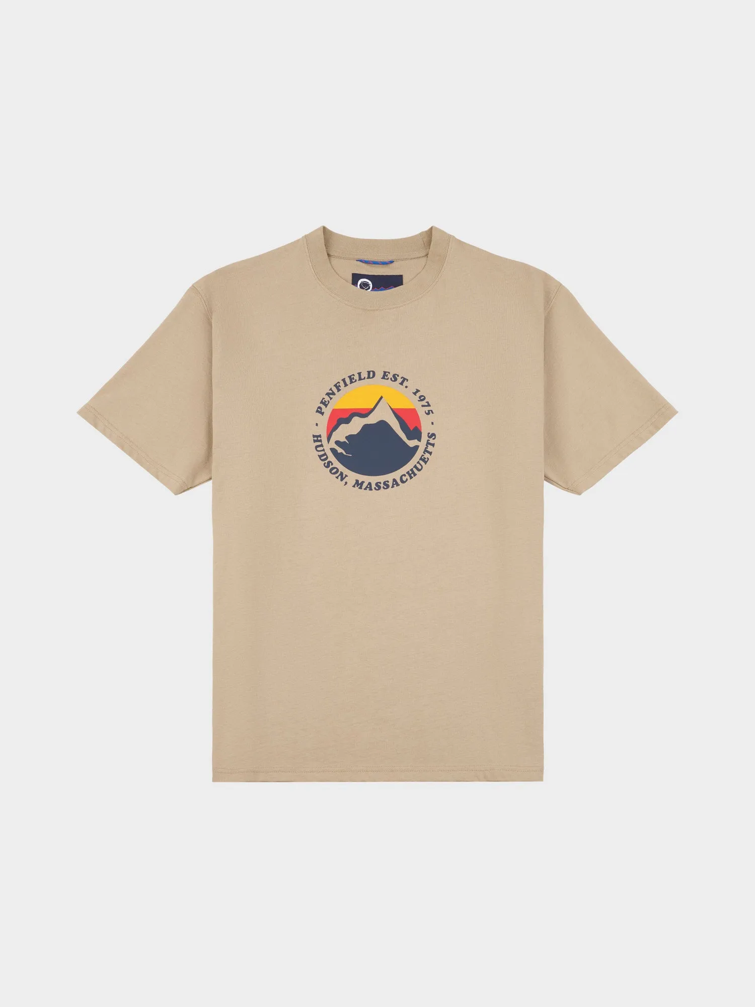 Penfield Mens Circle Mountain T-Shirt Chinchilla