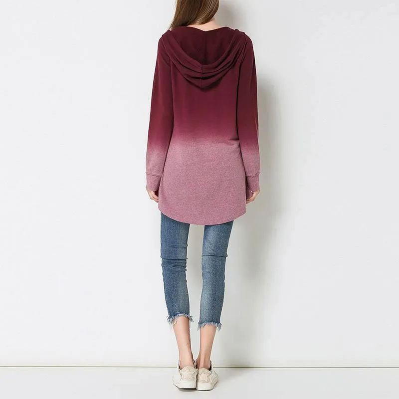 Round-Neck  Loose Long Sleeve Hoodies