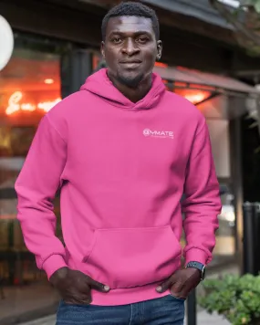 Stylish Mens Pink Hoodies chest 'Think Positive'