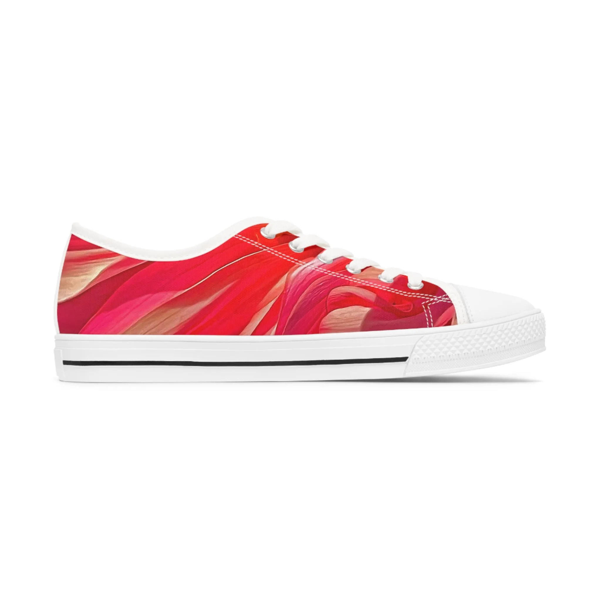 Stylishly Trendy Ribbon of Color Women's Low Top Sneakers| Women's Low Top Canvas Sneakers| Ladies' Canvas Tennis Shoes|Gifts for Her