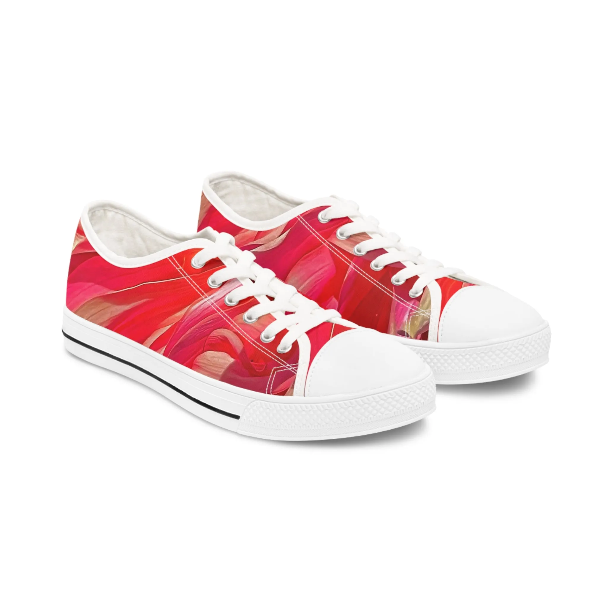 Stylishly Trendy Ribbon of Color Women's Low Top Sneakers| Women's Low Top Canvas Sneakers| Ladies' Canvas Tennis Shoes|Gifts for Her