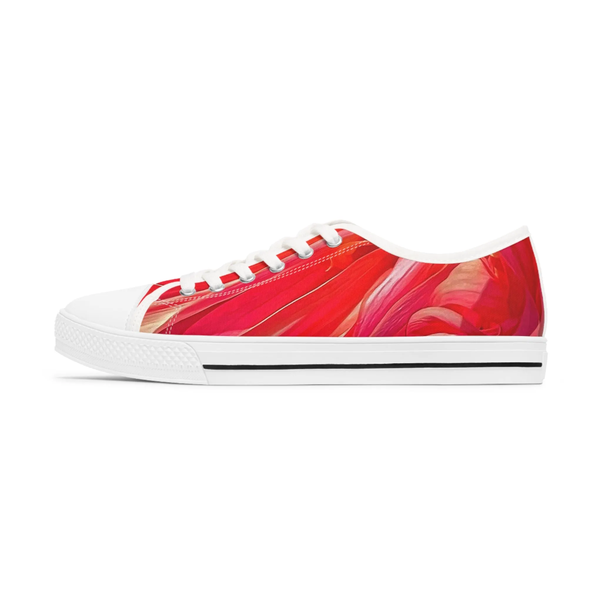 Stylishly Trendy Ribbon of Color Women's Low Top Sneakers| Women's Low Top Canvas Sneakers| Ladies' Canvas Tennis Shoes|Gifts for Her