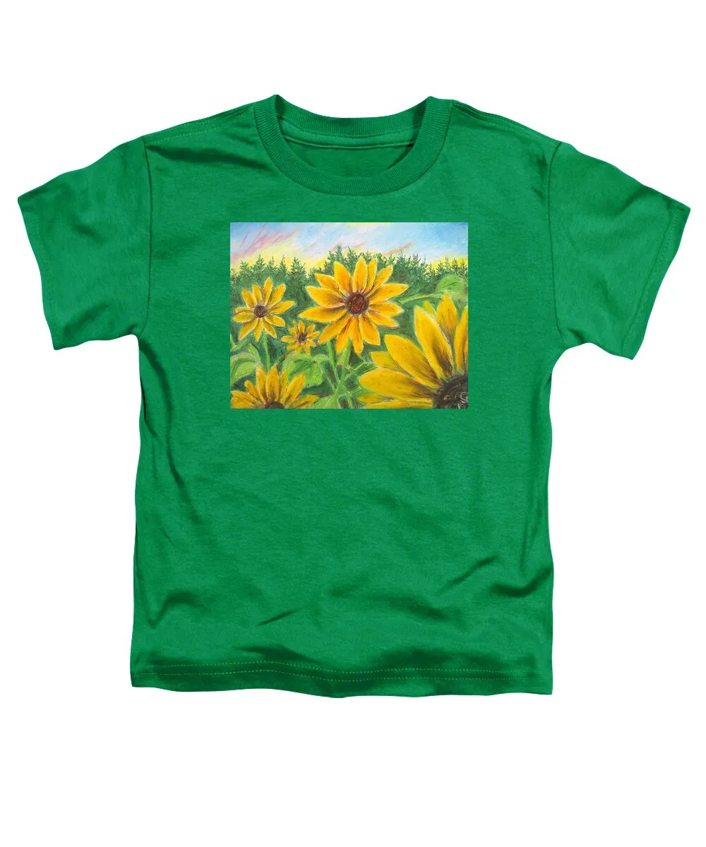 Sunflower on Rainbows - Toddler T-Shirt