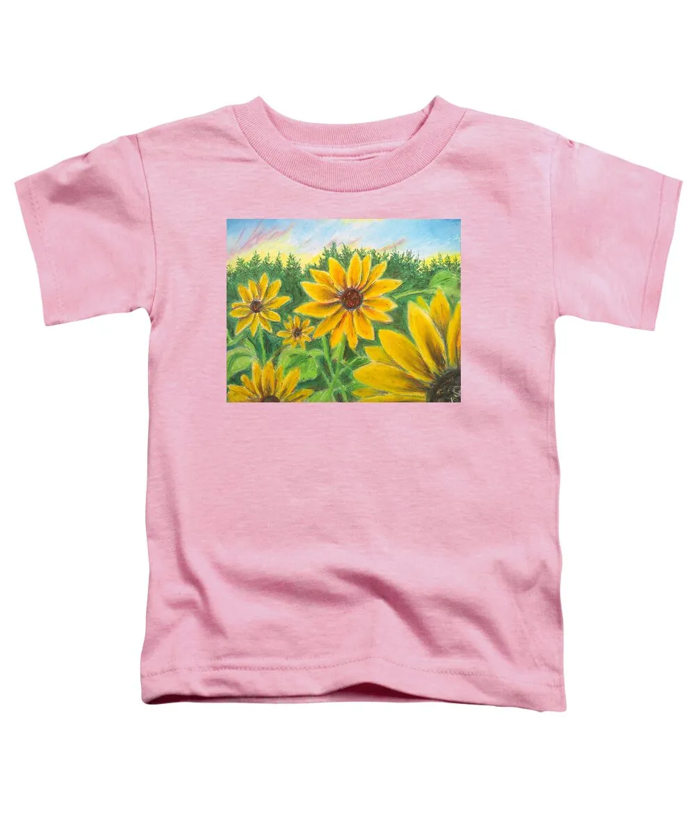 Sunflower on Rainbows - Toddler T-Shirt