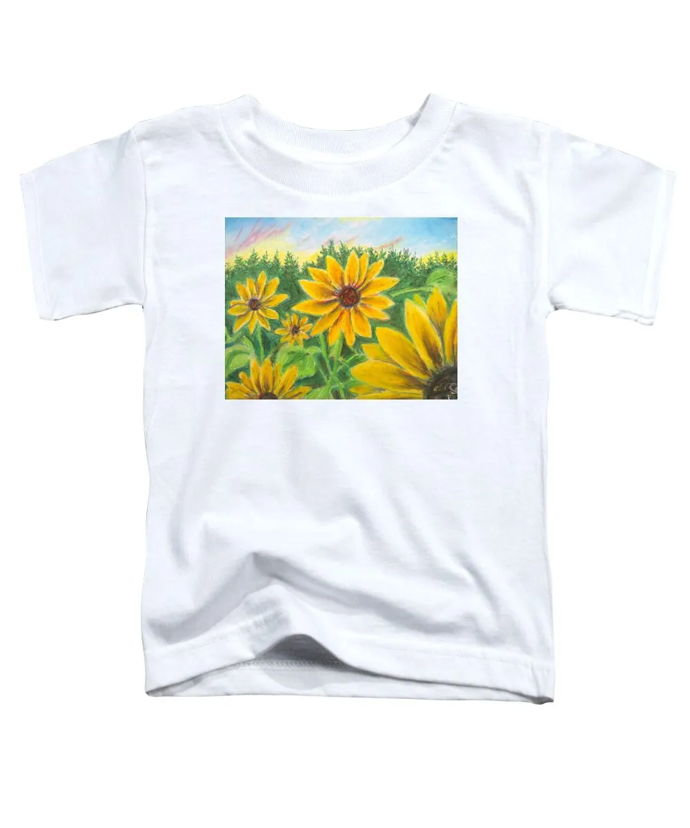 Sunflower on Rainbows - Toddler T-Shirt