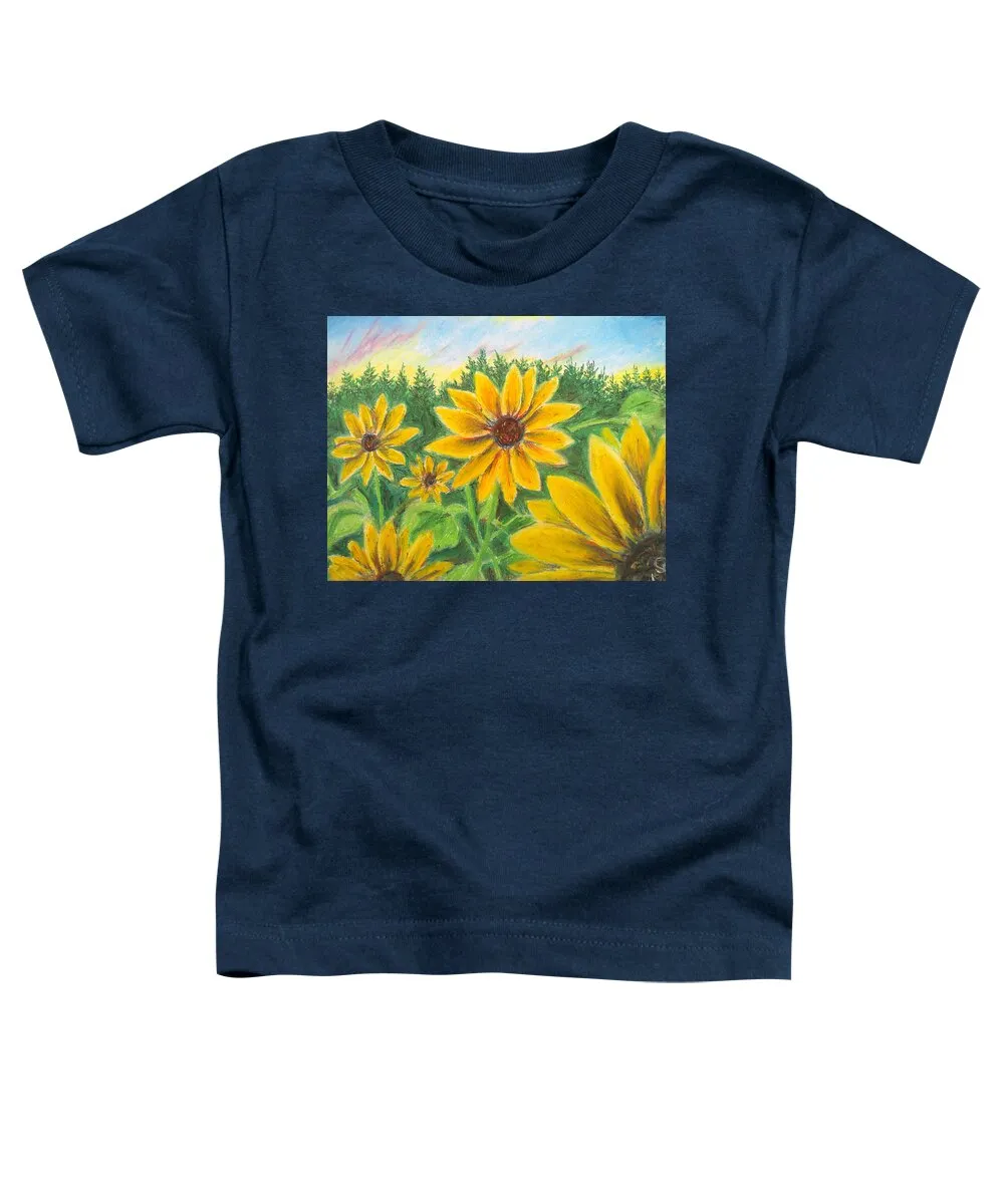 Sunflower on Rainbows - Toddler T-Shirt