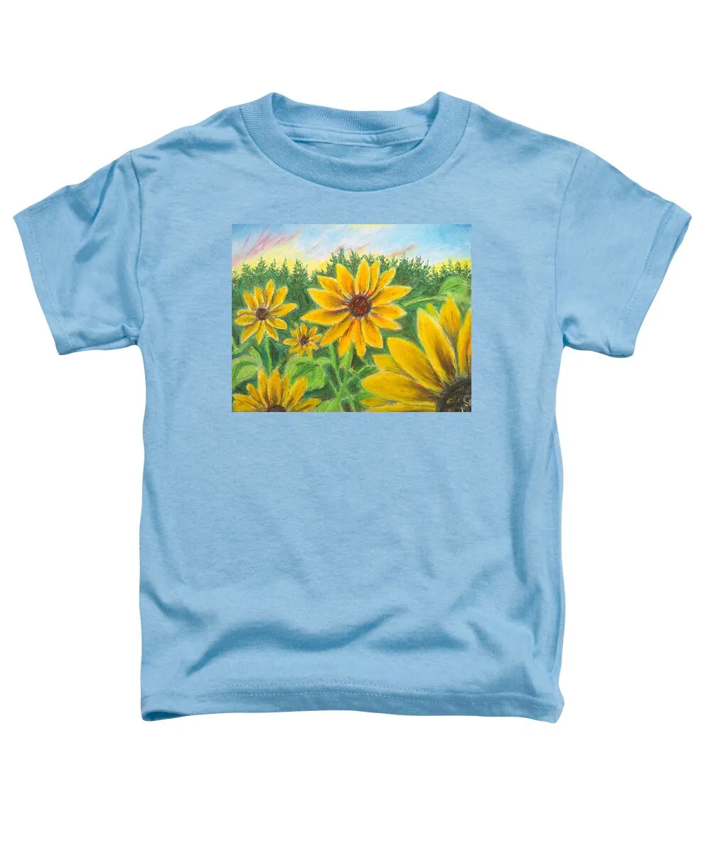 Sunflower on Rainbows - Toddler T-Shirt