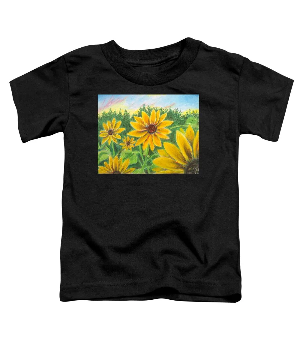 Sunflower on Rainbows - Toddler T-Shirt