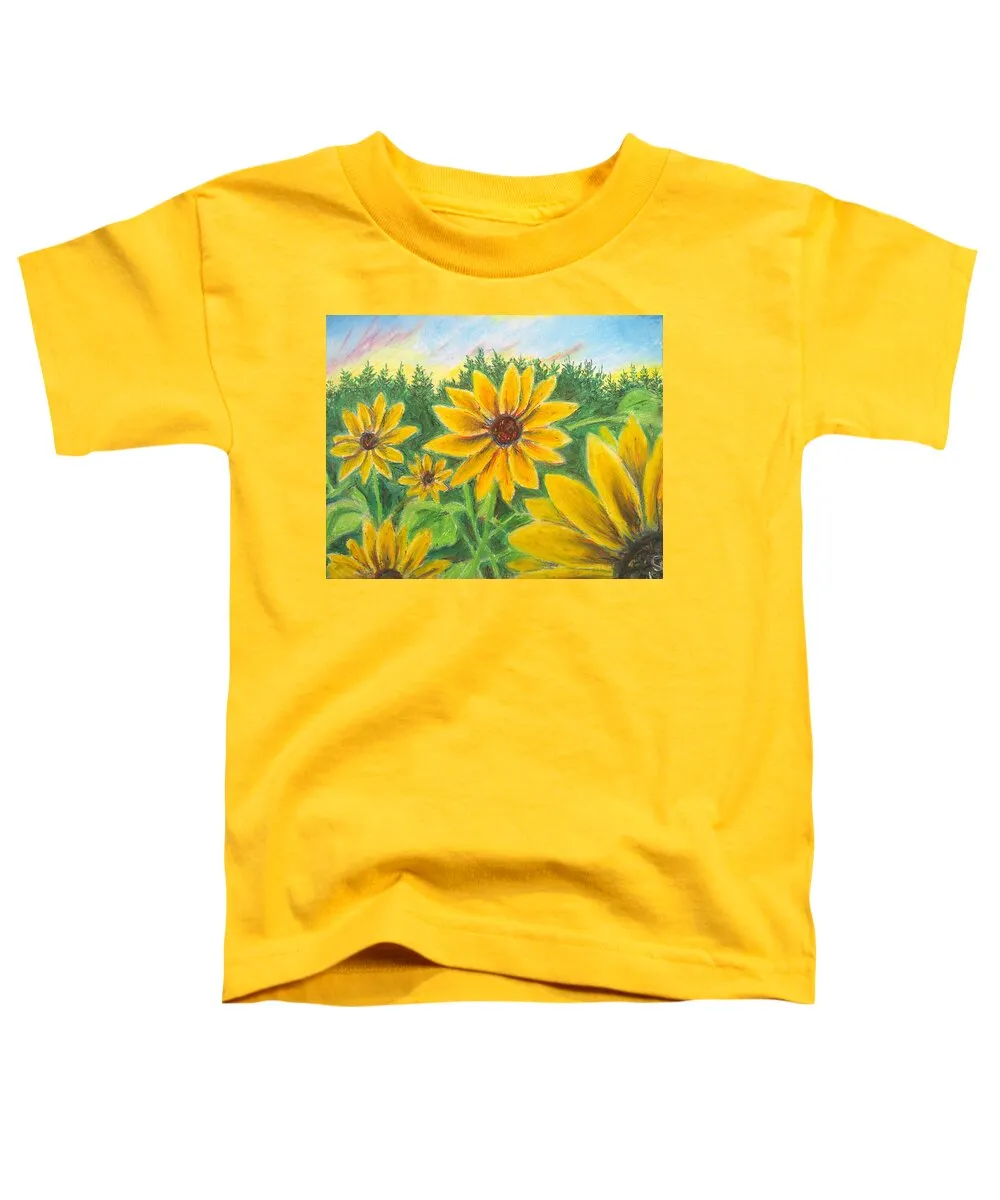 Sunflower on Rainbows - Toddler T-Shirt