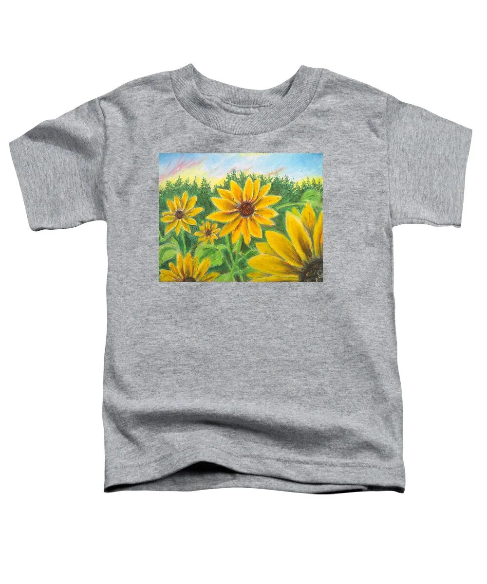 Sunflower on Rainbows - Toddler T-Shirt