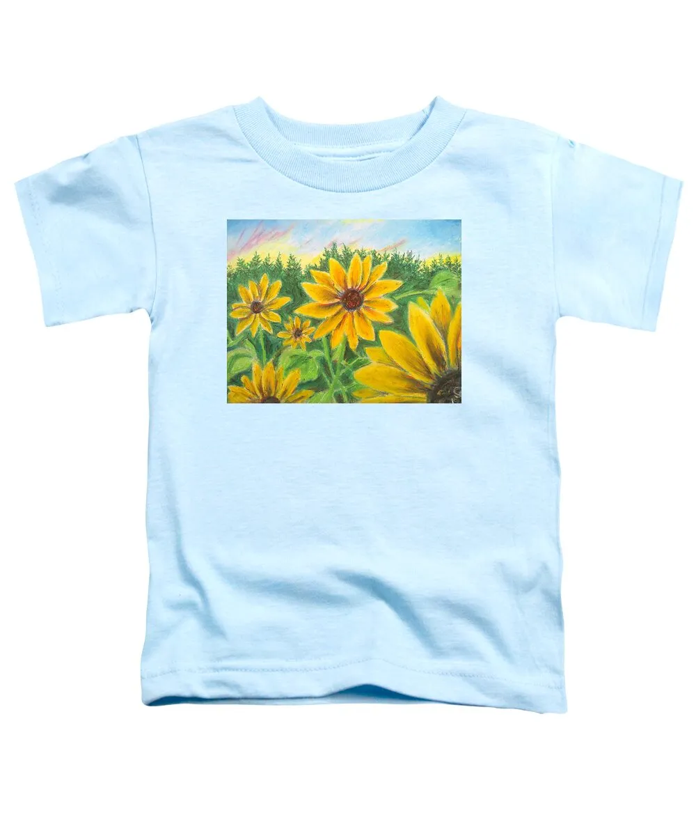 Sunflower on Rainbows - Toddler T-Shirt