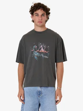 THRILLS Scorpion Ridge Box Fit Oversize Short Tee - MERCH BLACK