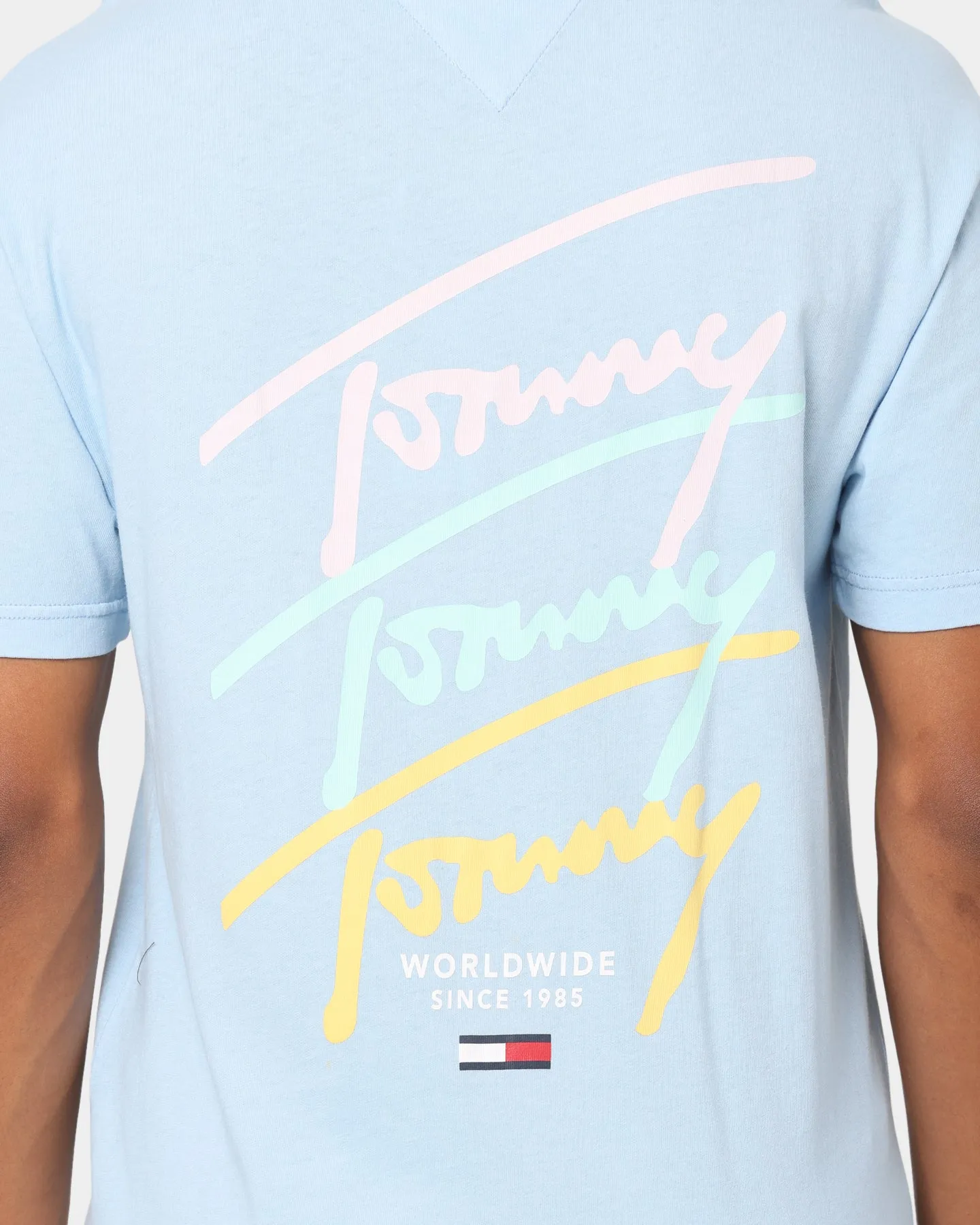 Tommy Jeans Repeat Script T-Shirt Light Powder Blue