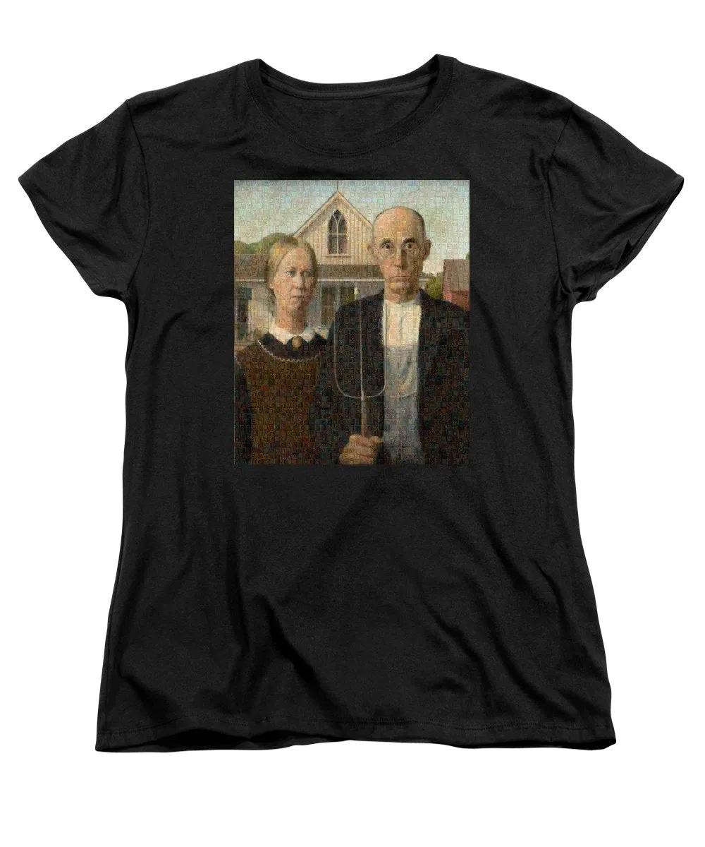 Tribute to American Gothic - Women's T-Shirt (Standard Fit)