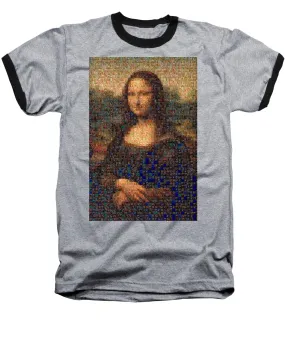 Tribute to Leonardo - Mona Lisa - Baseball T-Shirt