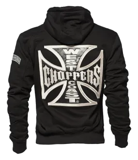 WEST COAST CHOPPERS OG CLASSIC PANEL ZIP HOODY - Black