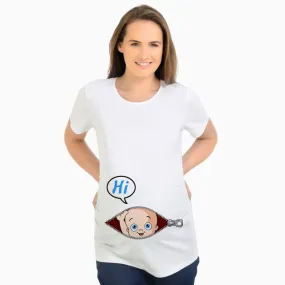 Women's T-Shirts Cartoon Maternity Tops Baby Funny Pregnancy T Shirts Cotton Short Sleeve T-shirts for Pregnant Women Tees S2664422