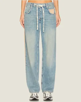 Zambi Slouchy Jean with Tie Waist